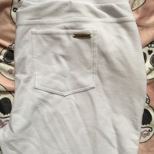 Michael Kors white jegging style pant